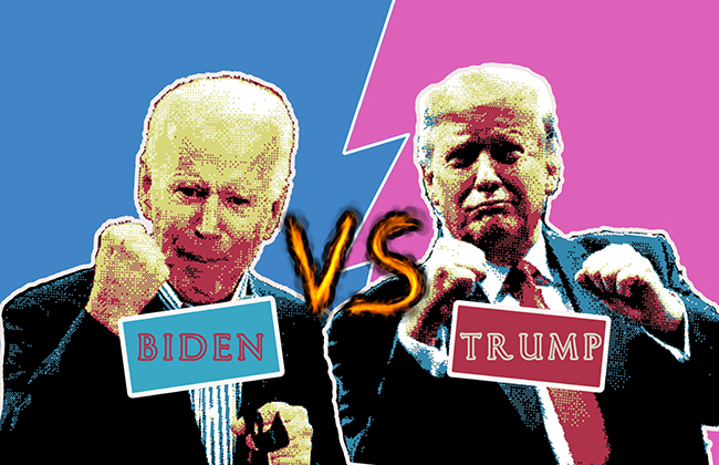Biden vs Trump, united states presidential election 2020, american vote