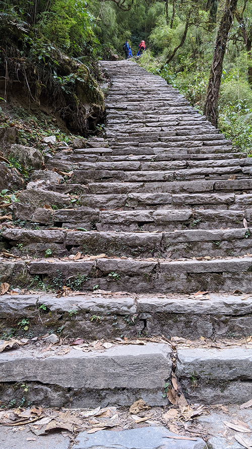 10e Kamienne schody niekończące się schody na naszej trasie